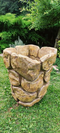 Květináč hranatý - kámen